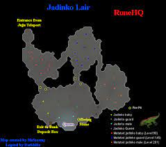 They require 91 slayer to kill. Jadinko Lair Map Runescape Guide Runehq