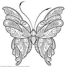 2 Zentangle Patterns Butterfly Coloring Pages Getcoloringpages Org Coloring Colo Butterfly Pictures To Color Insect Coloring Pages Butterfly Coloring Page