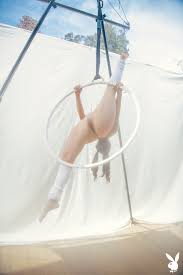 Daisy Marchesi Floating Gracefully Through Her Hoop With Nude Body -  Playboy Girls | Picture 09