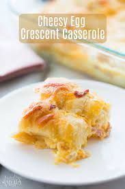 Cheesy Egg Crescent Roll Casserole More At My Site You Be Fit Com Flavorful Breakfast Breakfast Brunch Recipes Breakfast