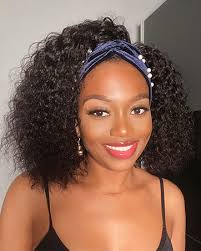 Amazon.com : XSY Headband Wig Human Hair 30 Inch Deep Wave Wig Glueless  None Lace Front Wigs Human Hair for Black Women 150% Density Wig Curly  Human Hair Natural Color Long Wig :