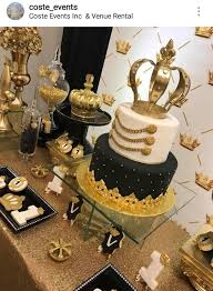 Birthday Cake Table Decoration Pin On Gold Black White Party Table Decor