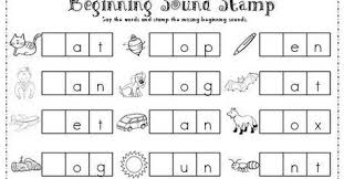 Beginning Sound Stamp Pdf Word Work Kindergarten Teaching Literacy Phonics