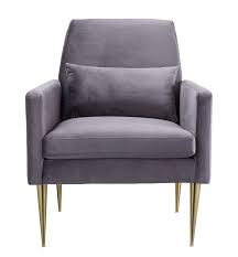 He held the chair for her as she sat. Gavin Grey Linen Chair Tov Furniture