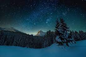 Winter Night By Marco Meneghel 500px Winter Landscape Photography Night Landscape Landscape Photography Horizontal
