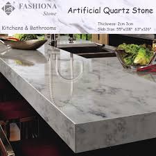 This kitchen has it all and what a great combination! Artificial Quartz Stone Kitchen Countertops