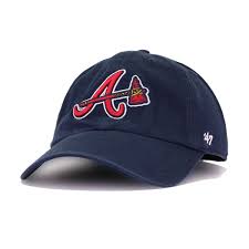 January 14, 2014 by major league baseball hats. Atlanta Braves Navy Alternate 47 Brand Clean Up Dad Hat Hat Heaven