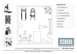 Simply drag and drop the symbols and arrange the layout. 2d Gym Design 2d Fitness Layout Portfolio Fitness Tech Design Home Gym Design Gym Layout Gym Design