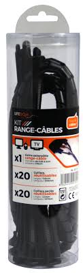 Cache cable leroy merlin personnes aujourd'hui habituellement mettre beaucoup de lots de énergie dans embellir votre maison depuis vous désire réside dans un incroyable maison et chaleureuse. Kit Range Cable 40 Colliers Et 1 Gaine Leroy Merlin