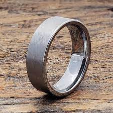 Matte Tungsten Ring Unique Tungsten Band Cross Brushed Ring Etsy Brushed Ring Tungsten Band Unique Rings