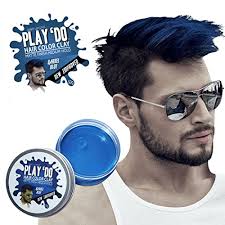 How about blue haired hunk for the title? Play Do Temporary Hair Color Hair Wax Hair Clay Mens Grooming Blue Hair Dye 1 8 Ounces Buy Online In Montenegro At Desertcart Productid 67394435