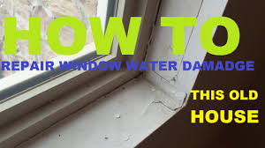 Water was dripping off the window sill onto the floor. How To Repair A Leaking Window Frame Drywall Video 1 Of 3 Youtube