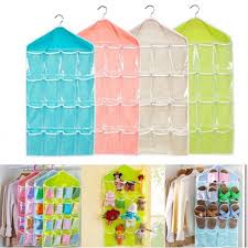 Maybe you would like to learn more about one of these? 16 Pockets Hanging Storage Organizer Socks Bra Underwear Holder Pouch Door Wall Hanging Organizer Shopee Philippines