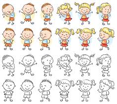 Drawing cartoons looks really easy, but often you will find that you just can't get that expression right. Kids Emotions Cartoon Vector Free Download