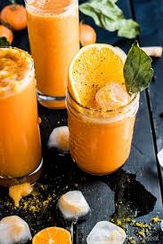 Winter Detox Orange Ginger Turmeric Smoothie Recipe Turmeric Smoothie Food Healthy Smoothies