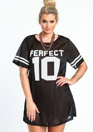 Plus Size Sports Jersey Dress Black Large Clothes Junior Outfits Plus Size