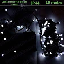 Beyaz Hareketli Led Isik 10 Metre Led Yilbasi Susleri Urunler
