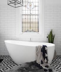 We did not find results for: White Brick Walls Stain Glass Window Stand Alone Tub And Black And White Patterned Tiled Floor Gia Ren White Brick Tiles Brick Wall Decor White Brick Walls