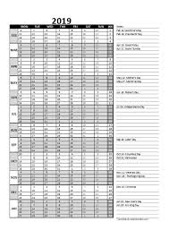 2019 Accounting Month End Close Calendar Free Calendar Template Calendar Calendar Template