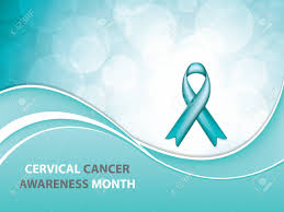 A teal/white ribbon brings awareness to cervical cancer. Cervical Cancer Awareness Month Cancer Ribbon Background Vector Royalty Free Cliparts Vectors And Stock Illustration Image 91268106