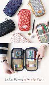 This Beautiful Pen Pouch Is Absolutely Perfect For School Stationery Storage On The Inside Consists Of 2 Regular Pockets And Pen Pattern Pen Pouch Pen Case