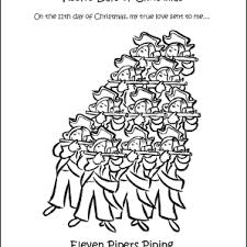 Select print at the top of the page, and the advertising and navigation at the top of the page will be ignored, or. Make Your Own The Twelve Days Of Christmas Coloring Book