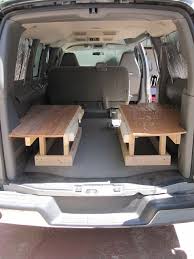 the bed i knew going into this project that i wanted to build something that was modifiable an chevy express van conversion walls minivan camper conversion minivan camper conversion