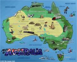Pictorial Map Of Australia Pictorial Maps Australian Maps Australia Map