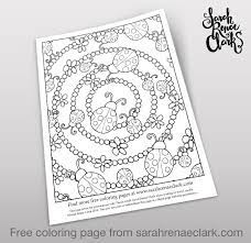 Ladybugs Coloring Page Sarah Renae Clark Coloring Book Artist And Designer Ladybug Coloring Page Coloring Pages Free Coloring Pages