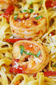 Whether it's for a date night at home a special occasion or important company, this shrimp pasta in white sauce is impressive, yet. Shrimp Scampi Pasta With Sun Dried Tomatoes Julia S Album