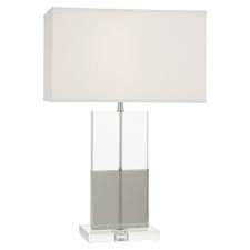 Size c shade is recommended for accent lamp and size d shade for table lamp. John Richard Modern Classic Win Win Smoked Clear Crystal Block Table Lamp Tall 28 32 H Kathy Kuo Home