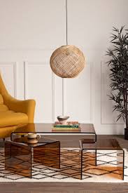 Browse white and brown distressed farmhouse styles, black, gray, or dark wood industrial designs, modern gold and silver finishes, and much more. Set Of 3 Amber Glass Nest Of Coffee Tables Rockett St George Coffee Table Nesting Coffee Tables Retro Coffee Tables