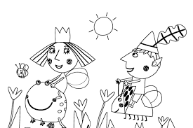 Ben and holly coloring pages ben play horn. Ben And Holly Coloring Pages Printable Coloring Pages