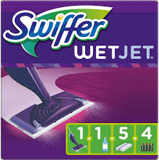 Swiffer wetjet hardwood and floor spray mop cleaner starter kit, includes: Swiffer Wetjet Balai Lave Sol Avec Spray Kit De Demarrage Avec 1 Balai Spray 5 Lingettes 1 Solution Nettoyante Liquide Et 4 Piles Amazon Fr Hygiasne Et Soins Du Corps