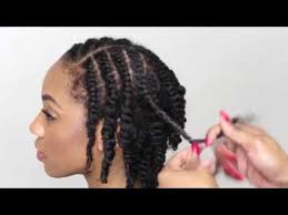 Taking a section of hair and dividing the section into two equal parts and twisting these two sections together. Natural Hair Tutorial How To Do A Two Strand Twist Youtube