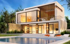 Tons of awesome luxury homes wallpapers to download for free. Wallpaper Trees Design House Lawn Pool Modern Houses Villa Luxury Modern Images For Desktop Section Interer Download