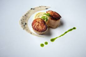 Take pictures of your cool food presentation to hang it on the pinboard. The Art Of Plate Presentation Chefs Resources Gourmet Food Presentation Food Presentation Shellfish Recipes