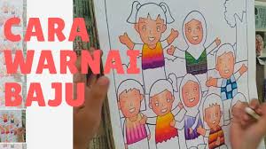Ilustrasi mari mewarna gambar pemandangan sangat cantik. Contoh Gambar Mewarnai Baju Dengan Crayon Kataucap
