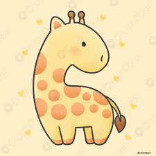 Are there any stock photos of a giraffe? Niedliche Giraffe Cartoon Handgezeichneten Stil Stock Vektorgrafi Crushpixel
