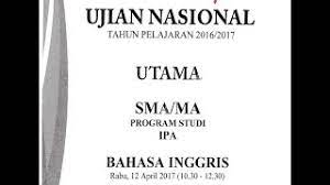 Soal un smk bahasa inggris 2017. Pembahasan Soal Un Bahasa Inggris Sma Ma 2017 Youtube