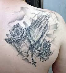 Rose praying hands body art 16. Top 9 Cool And Stylish Praying Hands Tattoo Designs