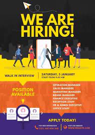 And say hello to the newest member of your team. Job Vacancy Flyer Hiring Poster Recruitment Poster Design Job Opening
