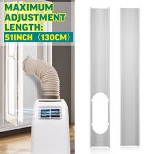 Window air conditioners are the choice climate control units for those who do not want a cumbersome portable cooler or the energy demands of a central most portable air conditioners come with a window kit to direct your ventilation outside. 2pcs Adjustable Window Slide Kit Plate Air Conditioner Window Vent Kit Spare Parts For Portable Air Conditioner Walmart Com Walmart Com