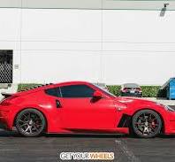 Red Amuse Nissan 370Z - Forgestar CF5V Wheels in Bronze ...