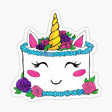 Check spelling or type a new query. Unicorn Cake Stickers Redbubble