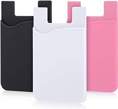 Maybe you would like to learn more about one of these? Amazon Com Phone Card Holder Pofesun Silicone Adhesive Stick On Id Credit Card Wallet Phone Case Pouch Sleeve Pocket Compatible For Iphone Android Samsung Galaxy And Smartphones 3 Pack Black White Pink Cell Phones