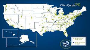 Directions To Olive Garden From Here Olive Garden Is A California Phenomenon, And Now We Have The Map To Prove  It - Abc30 Fresno