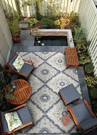 4077 6025 Couristan Small Outdoor Patios Small Outdoor Spaces Backyard