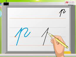 Trace the letters on the dotted lines and then space to draw your own letters. Cursive Writing Small Letter P Macmillan Education India Youtube