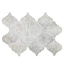 Source also see patchwork tile. Antique Mirror Arabesque Glass Mosaic 10 X 16 100235068 Floor And Decor
